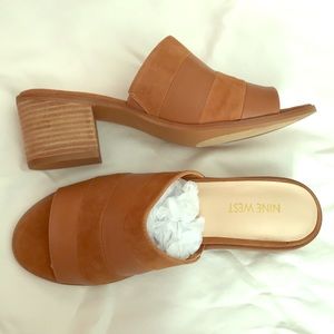 New Nine West size 9 Leather Ricasolio Sandals